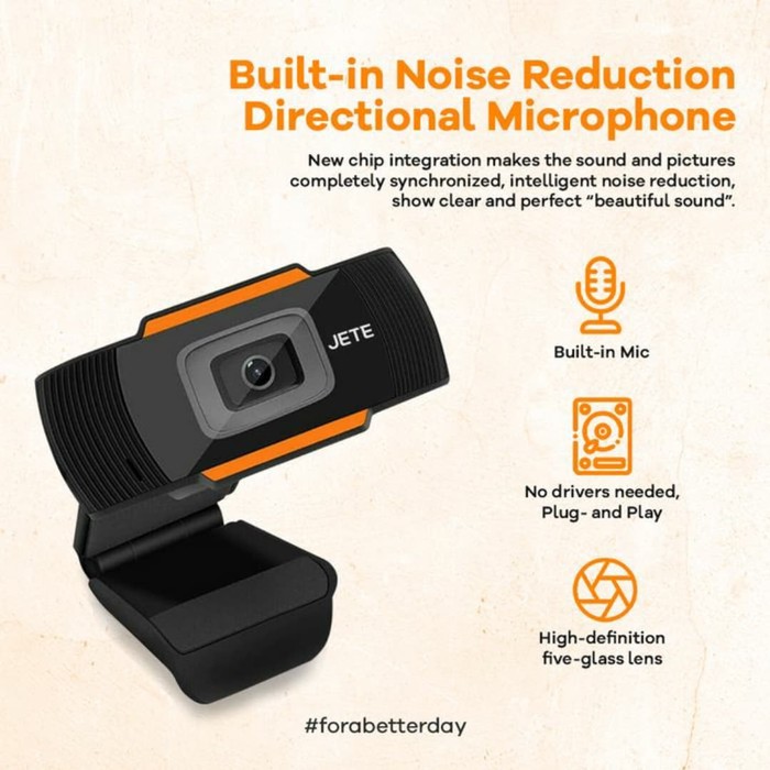 Webcam Jete W1 Vga 480p Với Micro Vga 480p W1 | BigBuy360 - bigbuy360.vn