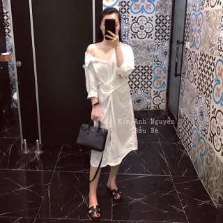 Váy lệch vai