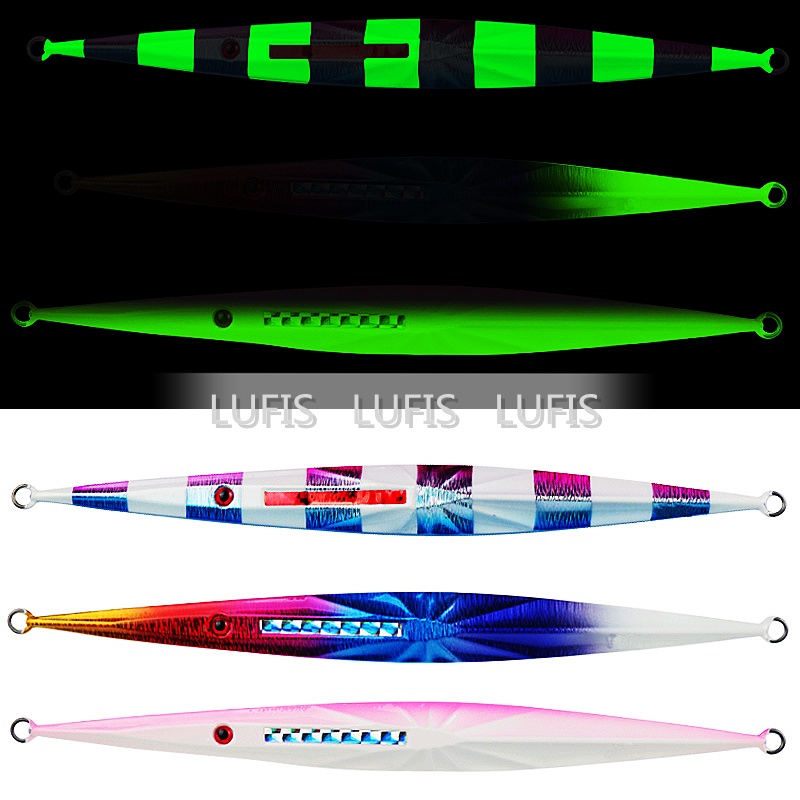 Mồi câu cá giả phát sáng 4 màu tùy chọn trọng lượng 150g/200g/250g/300g/350g/400g