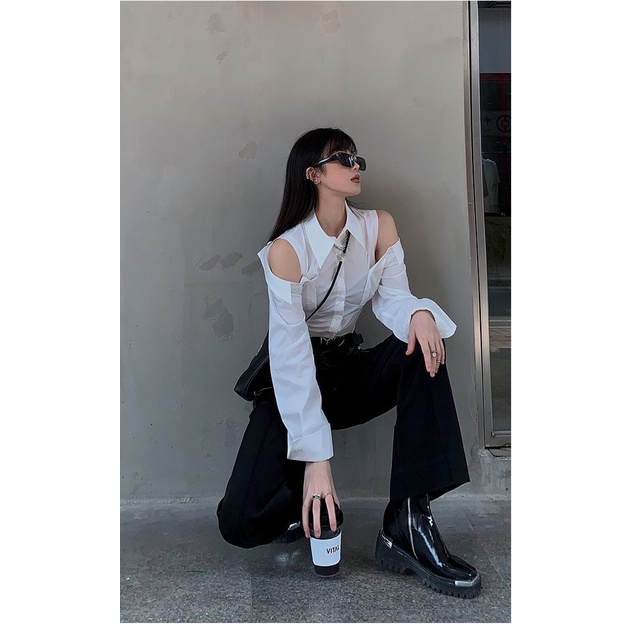 Áo Thun Trễ Vai Tay Ngắn Thời Trang Quyến Rũ Dành Cho Nữ