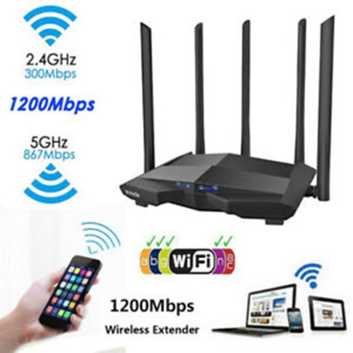 [Hàng xịn] [BH 24Th] Router wifi 5gHz 2.4gHz 8 râu Repeater kích sóng Switch Hub chia mạng Tp-Link Tenda Mercury 7 6 5 4