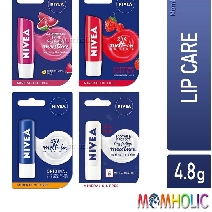 (Hàng Mới Về) Son Dưỡng Môi Nivea Chiết Xuất Từ Trái Cây Chăm Sóc Da Môi 4.8g | BigBuy360 - bigbuy360.vn