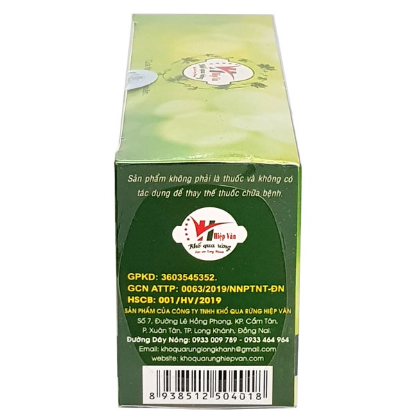 Trà Khổ Qua Rừng - Hộp 25 túi x 2g (50g), hỗ trợ ngăn ngừa biến chứng tiểu đường, Giảm mỡ máu, gan nhiễm
