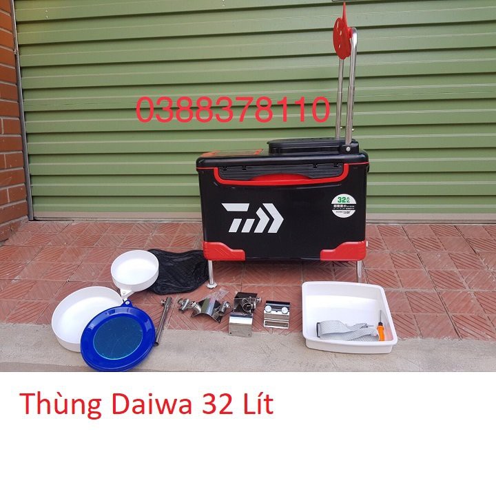 Thùng Câu Cá, Thùng Daiwa 32 Lít Đa Năng Cao Cấp, Thùng Câu Đài, Thùng Cá Câu Đài, Thùng Đựng Đồ Câu