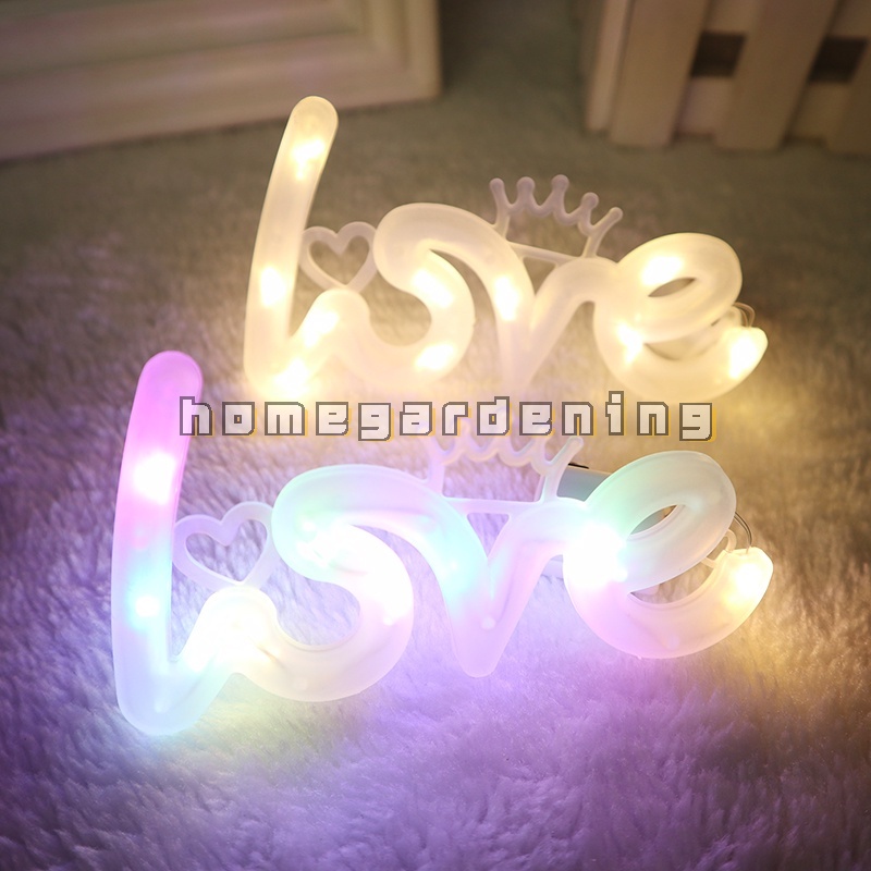 Đèn LED Neon Hình Chữ Love Dùng Trang Trí Tiệc Cưới/Sinh Nhật