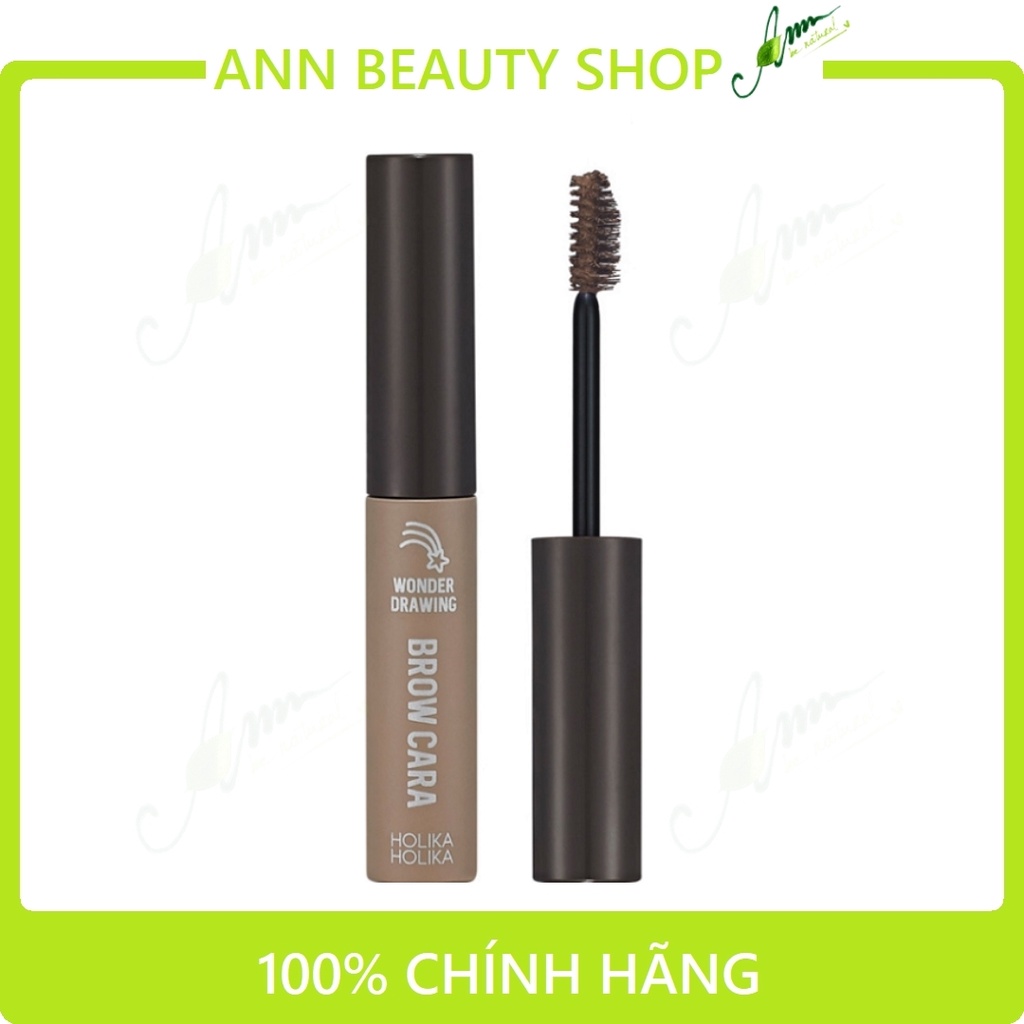 Mascara Chân Mày Siêu Tự Nhiên, Bền Màu, Lâu Trôi Holika Holika Wonder Drawing Brow Cara 4g (DATE 4/2022)