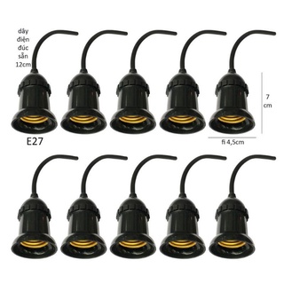 10 đuôi đèn kín nước ngoài trời E27