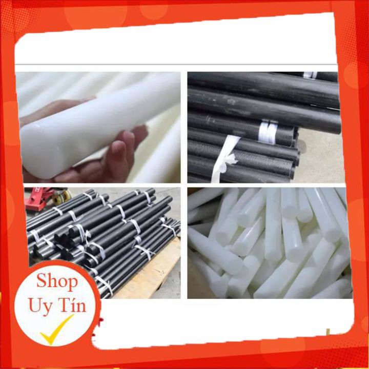 GIÁ RẺ Nhựa POM phi 10mm*500mm -Màu đen