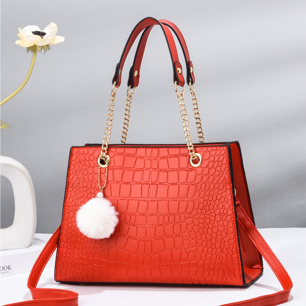 Túi xách nữ, Túi công sở cao cấp họa tiết da cá sấu DL160