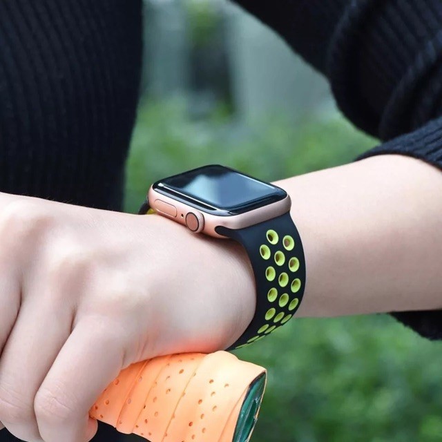 Apple Watch Strap đồng hồ điện tử series 6 5 4 3 2 1 SE 38mm 40mm dây apple Silicone Sport NIKE Strap 42mm 44mm đồng hồ apple watch