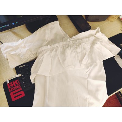Áo trễ vai nữ bánh bèo Thucucstore Áo hở vai phong cách tiểu thơ Hàn Quốc hàng Quảng Châu SM03 | BigBuy360 - bigbuy360.vn