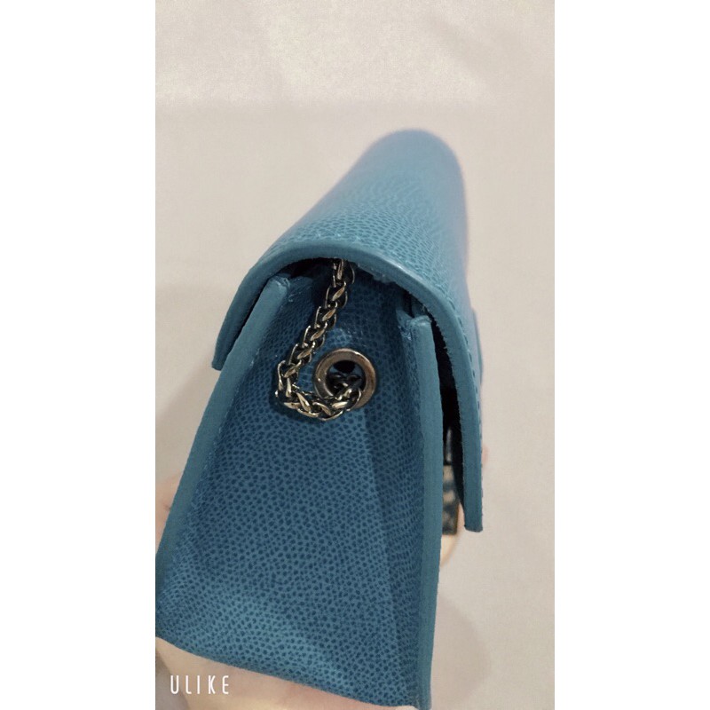 Túi xách Furla size 17cm mini màu Turchese hot hiếm auth like new