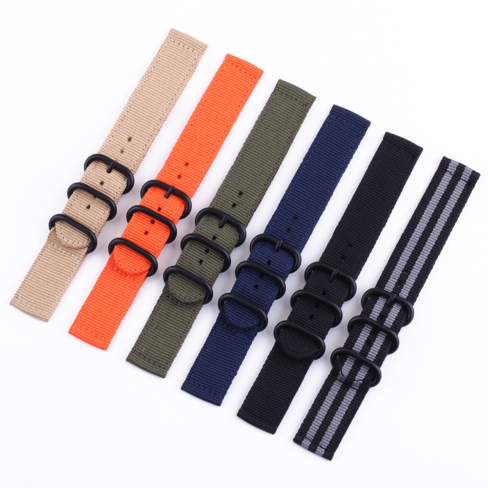 Dây Đồng Hồ Bằng Nylon 18mm 20mm 22mm 24mm Nato