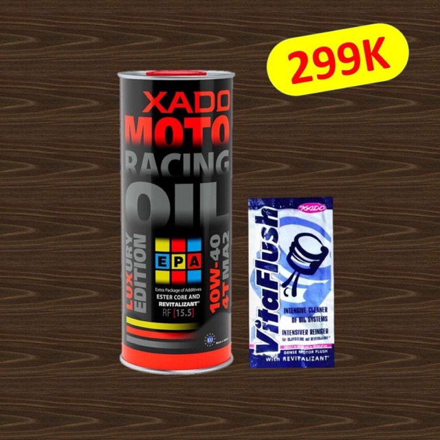 Nhớt xado racing  10w-40 tặng xúc động cơ xado