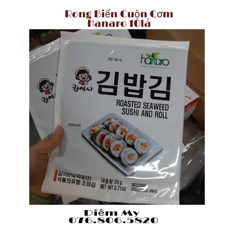 Rong Biển Cuộn Cơm Hanaro 10Lá