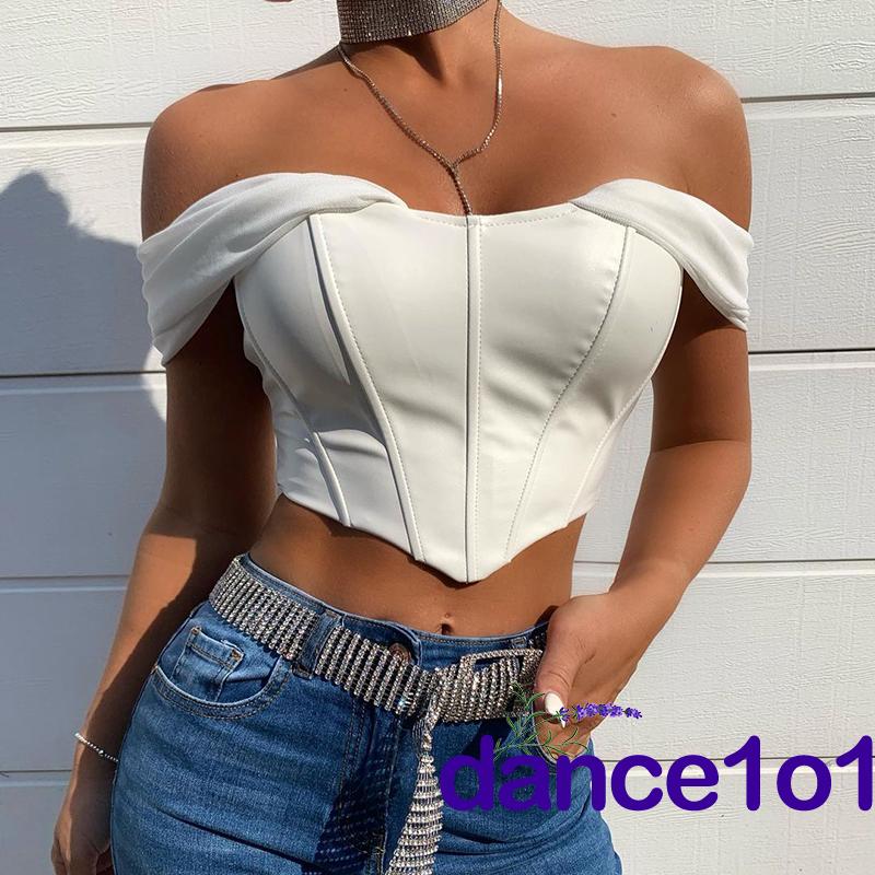 Áo Nữ Da Pu Có Dây Kéo Phía Sau Cá Tính