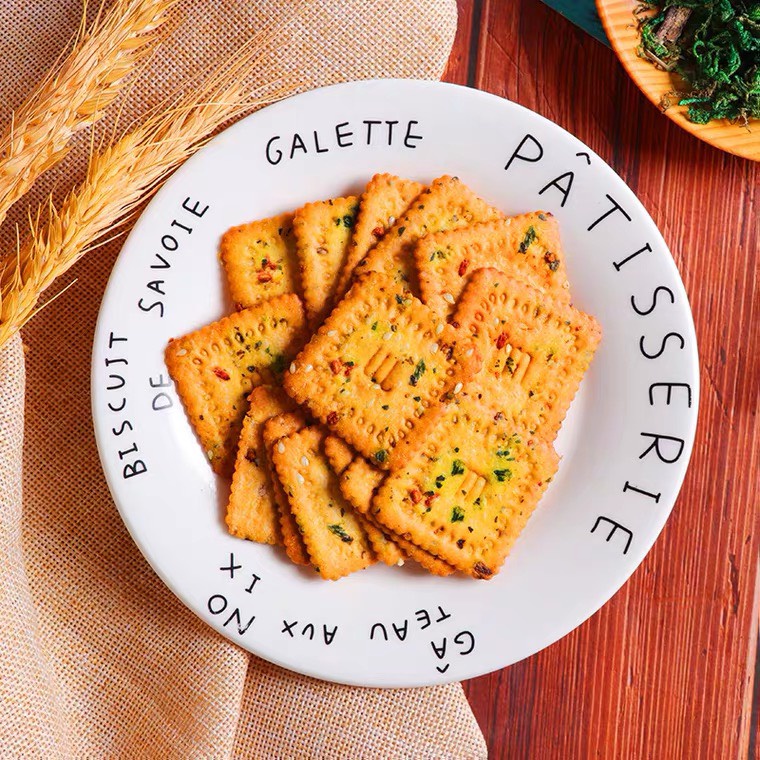 Bánh quy ăn kiêng rau củ quả Weisiel 328g, đồ ăn vặt phù hợp người giảm cân tiểu đường