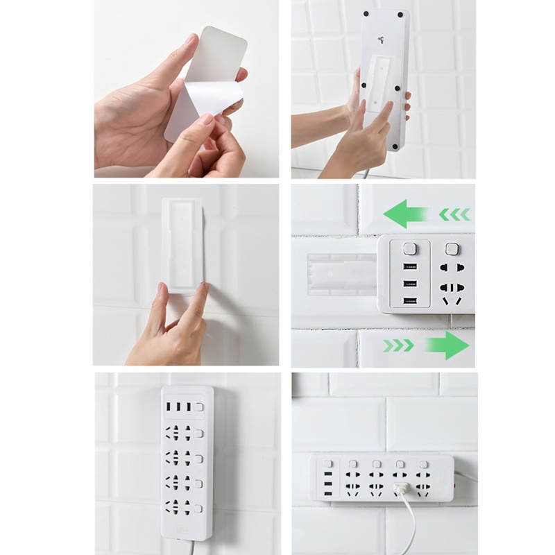 Giá Đỡ Ổ Cắm Điện Dán Tường Không Đục Lỗ Tiện Dụng
