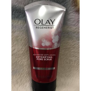 Sữa rửa mặt Olay chống lão hóa Detoxifuing Advanced Anti-Aging Pore Scrub Cleanser 150 ml hàng xách tay của Mỹ