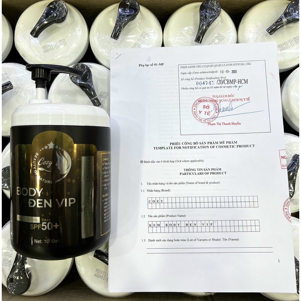 1KÍ BODY ĐEN VIP + 1 TẮM TRẮNG COZYPLUS + 1 TẨY DA CHẾT