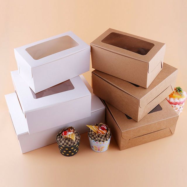 Combo 5 Hộp đựng bánh cupcake