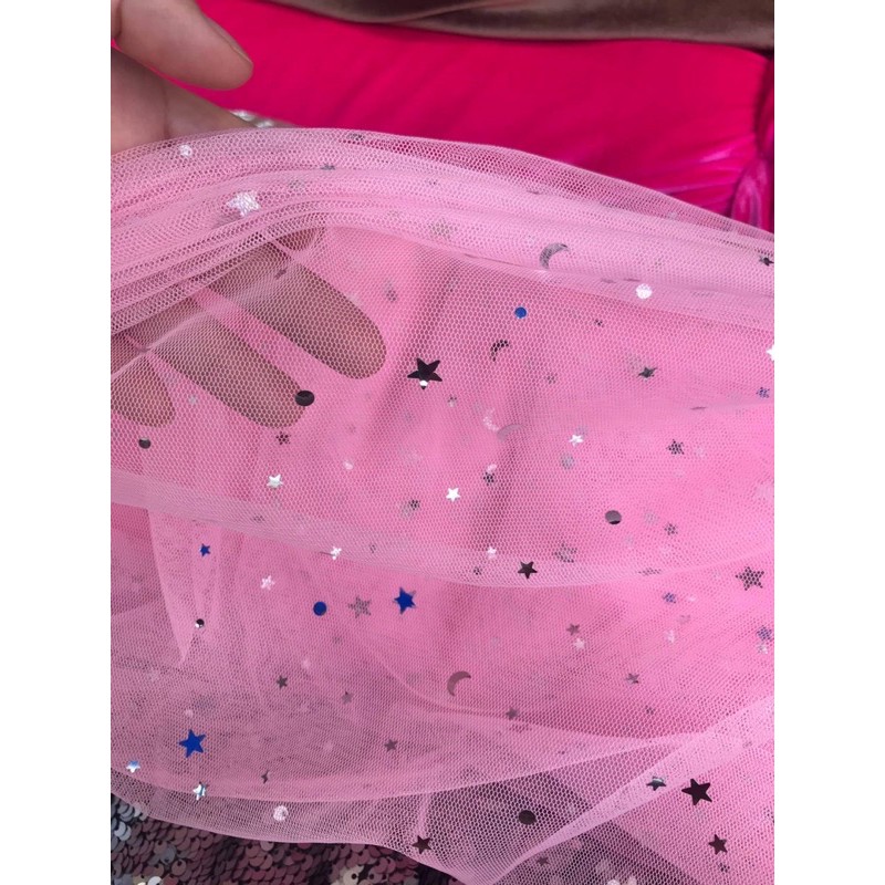 Vải  voan lưới sao