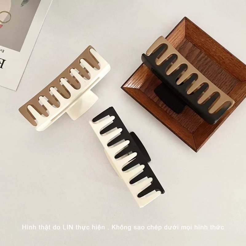 Kẹp Tóc Kẹp Càng Cua LIN Mix Màu Phong Cách Hàn Quốc