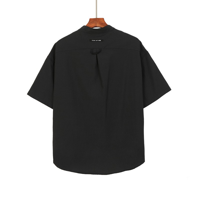 Áo sơ mi ngắn tay Fear Of God short sleeve henley shirt ss20