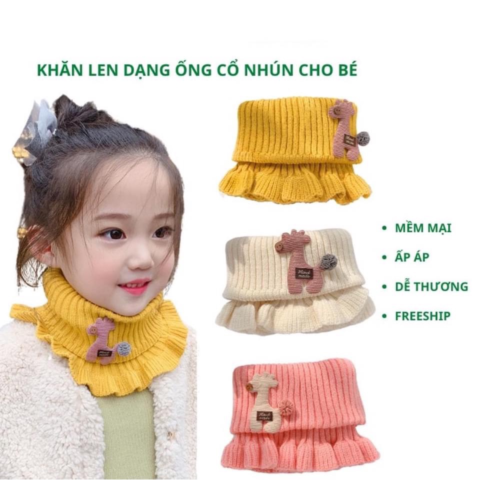 Khăn Len Ống Choàng Cổ Giữ Ấm Cho Bé(ib shop chọn màu)