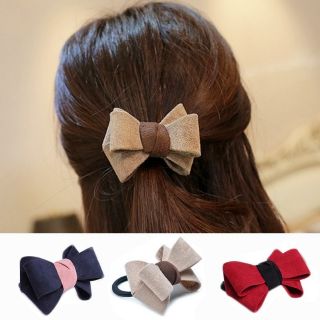 Dây buộc tóc nơ xanh navy