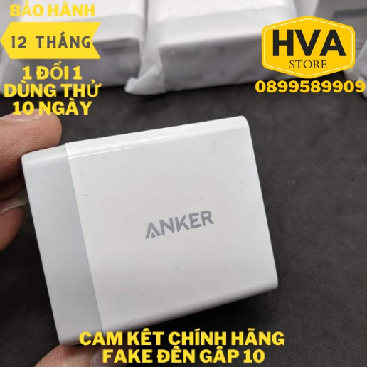 Sạc nhanh ANKER PowerPort+ 1 cổng 18w QC 3.0 A2013 hỗ trợ sạc nhanh iPhone, Android – BH 12 tháng