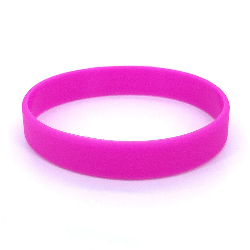 Vòng Tay Cao Su Silicon Màu Trơn Thời Trang Có Thể Tái Sử Dụng Cho Sự Kiện