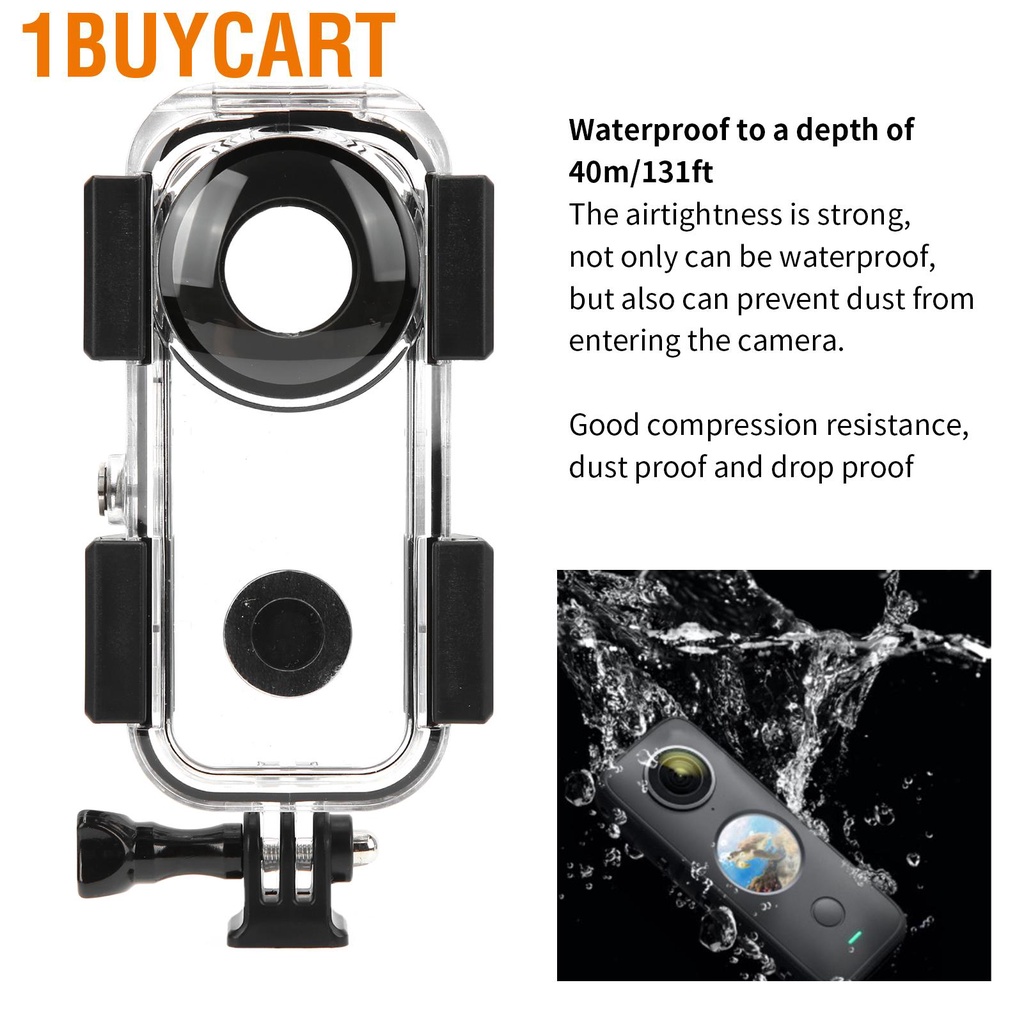 Vỏ bảo vệ 40m insta360 one x2 thiết kế kháng nước kèm phụ kiện
