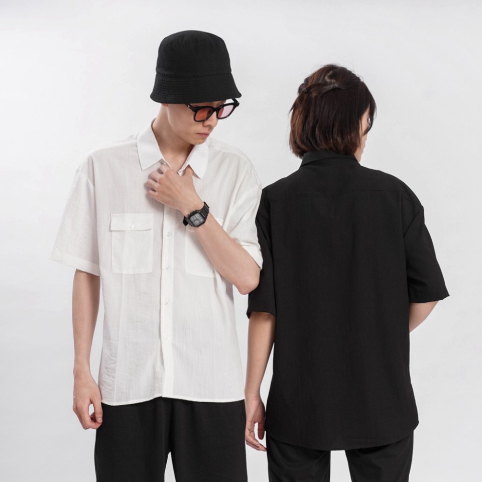 Áo SƠ MI ĐŨI Unisex N7 Basic Nam Nữ tay lỡ phong cách Hàn Quốc vip | BigBuy360 - bigbuy360.vn