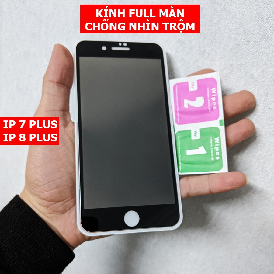 Kính cường lực chống nhìn trộm Iphone 7 Plus - Iphone 8 Plus