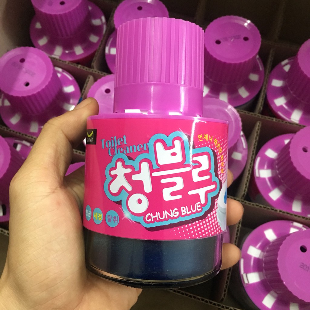 Chai Thả Bồn Cầu Toilet ⚡FREESHIP⚡ Chung Blue 180g - Giải Pháp Cho Gia Đình Bạn