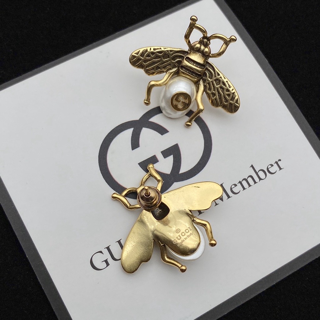 Đôi Khuyên Tai Hình Con Ong Phong Cách Thanh Lịch Thời Trang Gucci