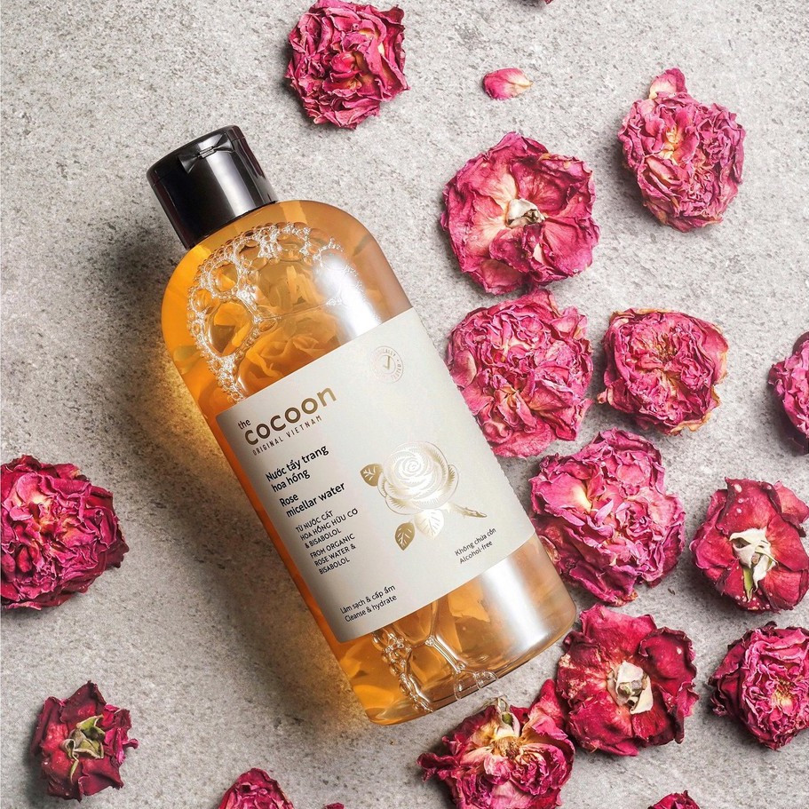 Nước tẩy trang hoa hồng COCOON Rose Micellar Water COCN12