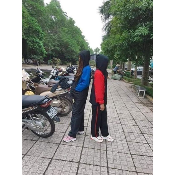 Bộ áo mưa 2 lớp  vải xuất Hàn loại 1