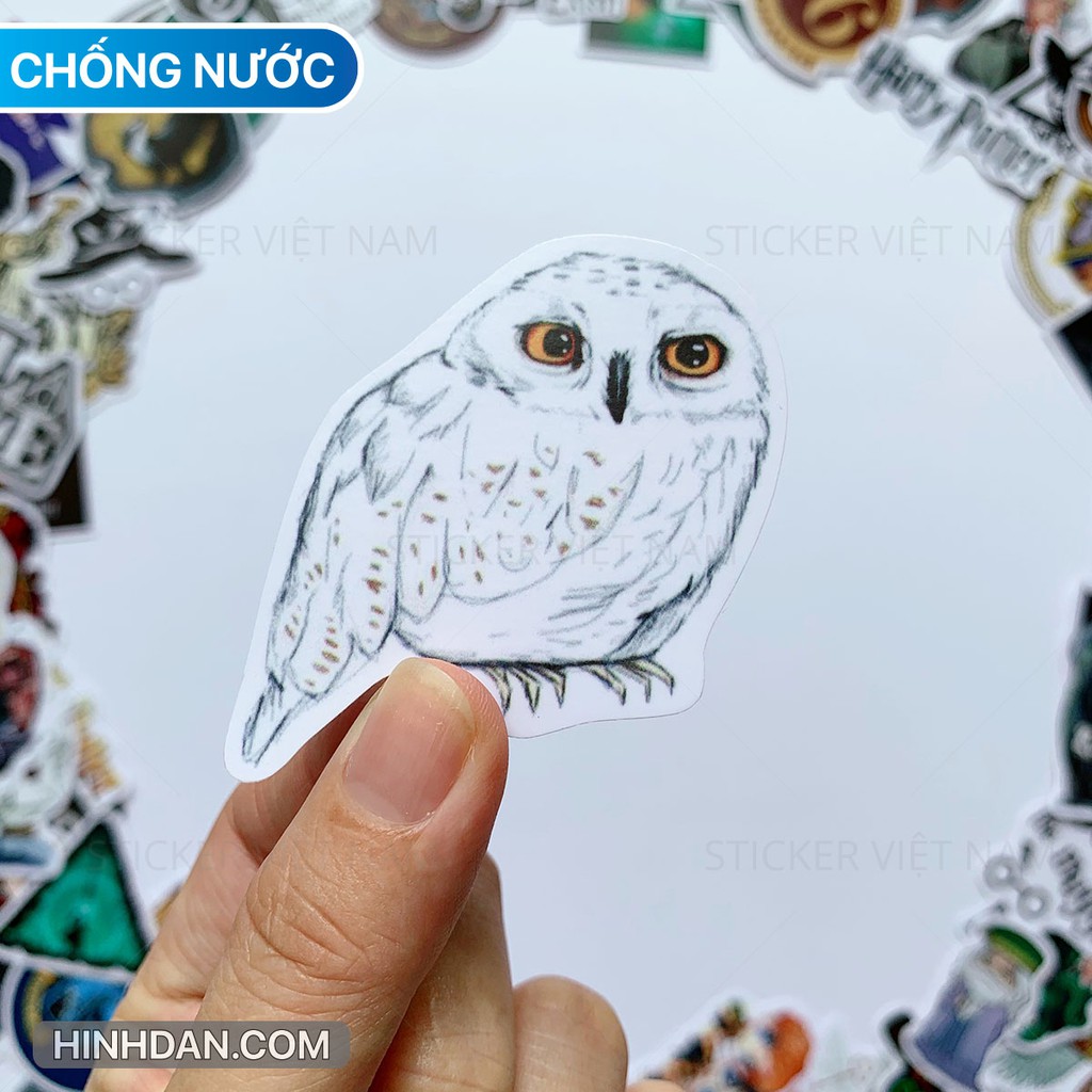 Sticker HARRY POTTER chống nước dán nón bảo hiểm, laptop, máy tính, xe, đàn guitar