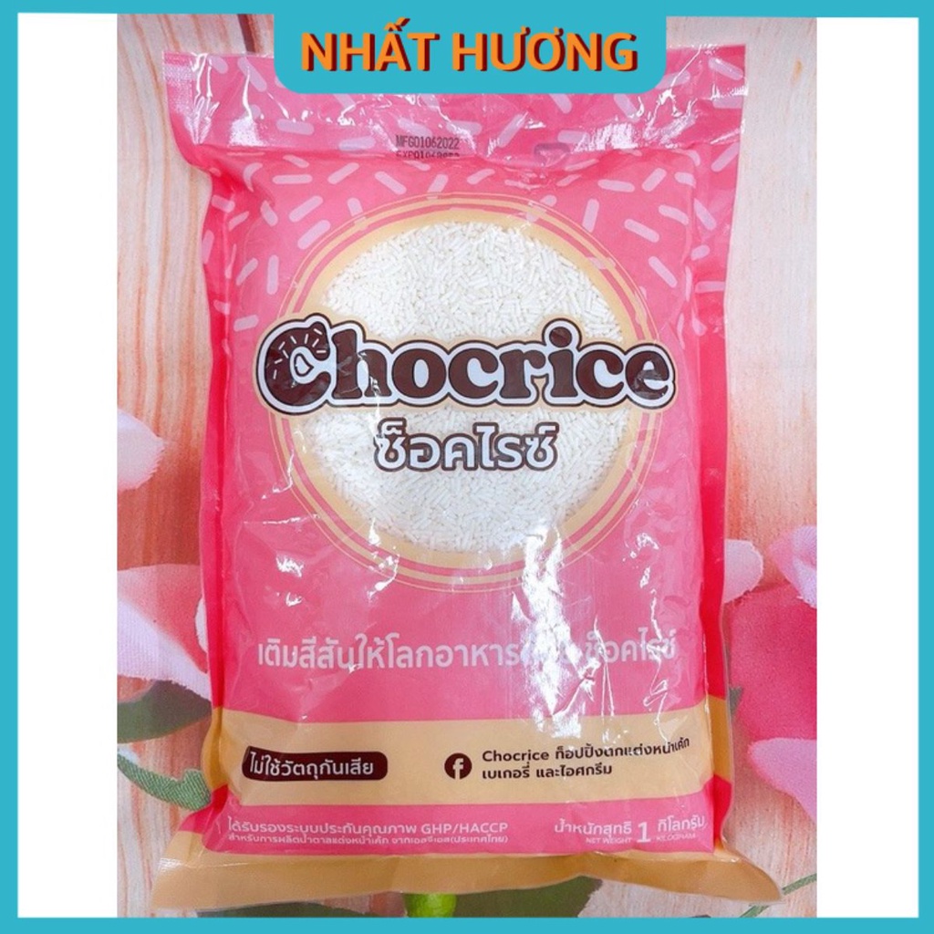 Cốm Sợi Dài Màu Trắng Thái Lan Chocrice 1kg