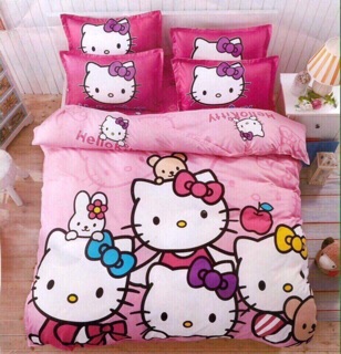 Trọn bộ Chăn ga Poly kitty đoremon