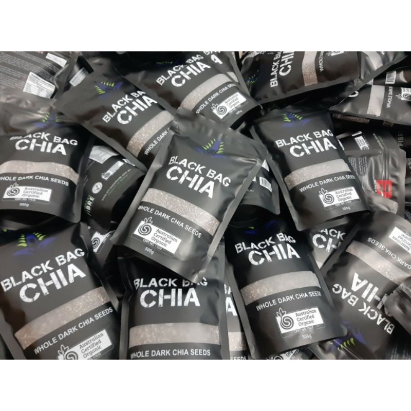 Chia Đen Úc Black Bag CHIA 500G Hàng Loại 1 Không Tạp Chất, Nở Đều