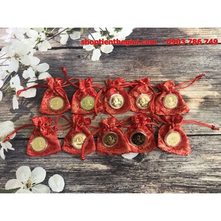 Combo 10 đồng tiền xu hình Phật Thích Ca của Nepal