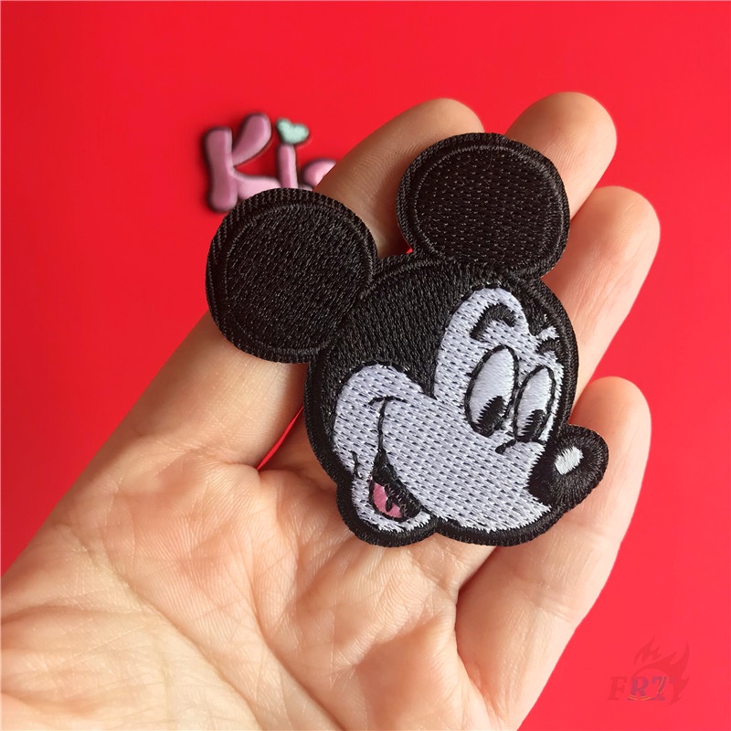 Miếng dán ủi thêu họa tiết chuột mickey và minnie xinh xắn