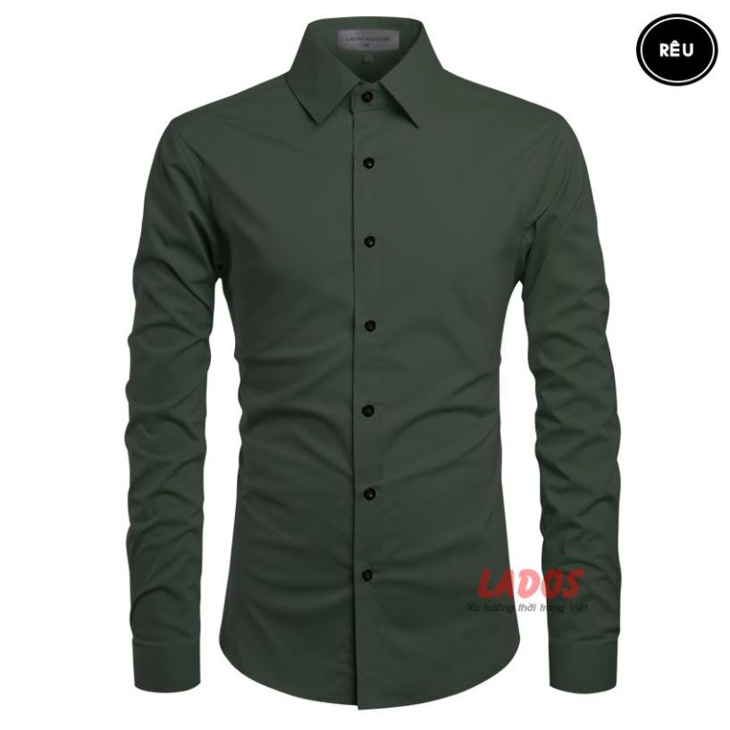 Áo sơ mi nam trơn không nhăn 4U-523 [Hàng Cao Cấp] | BigBuy360 - bigbuy360.vn