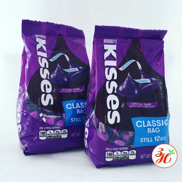 Túi Socola đắng Kisses Ú 283g date T8/24 Mỹ
