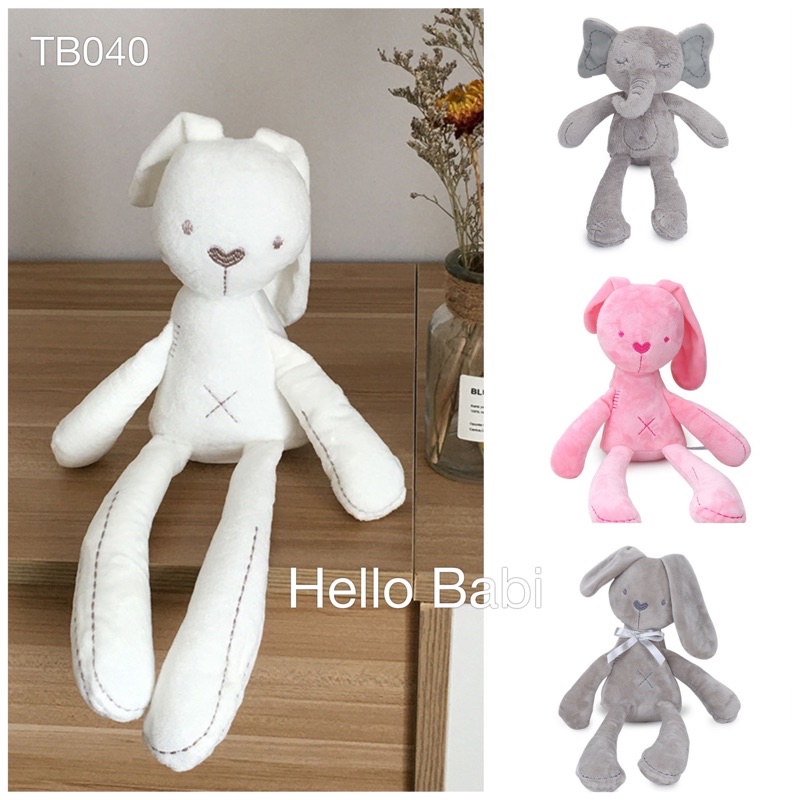 Búp Bê Thỏ Bông Chính Hãng BBSKY Mềm Mịn, 100% bông PP tự nhiên an toàn cho bé