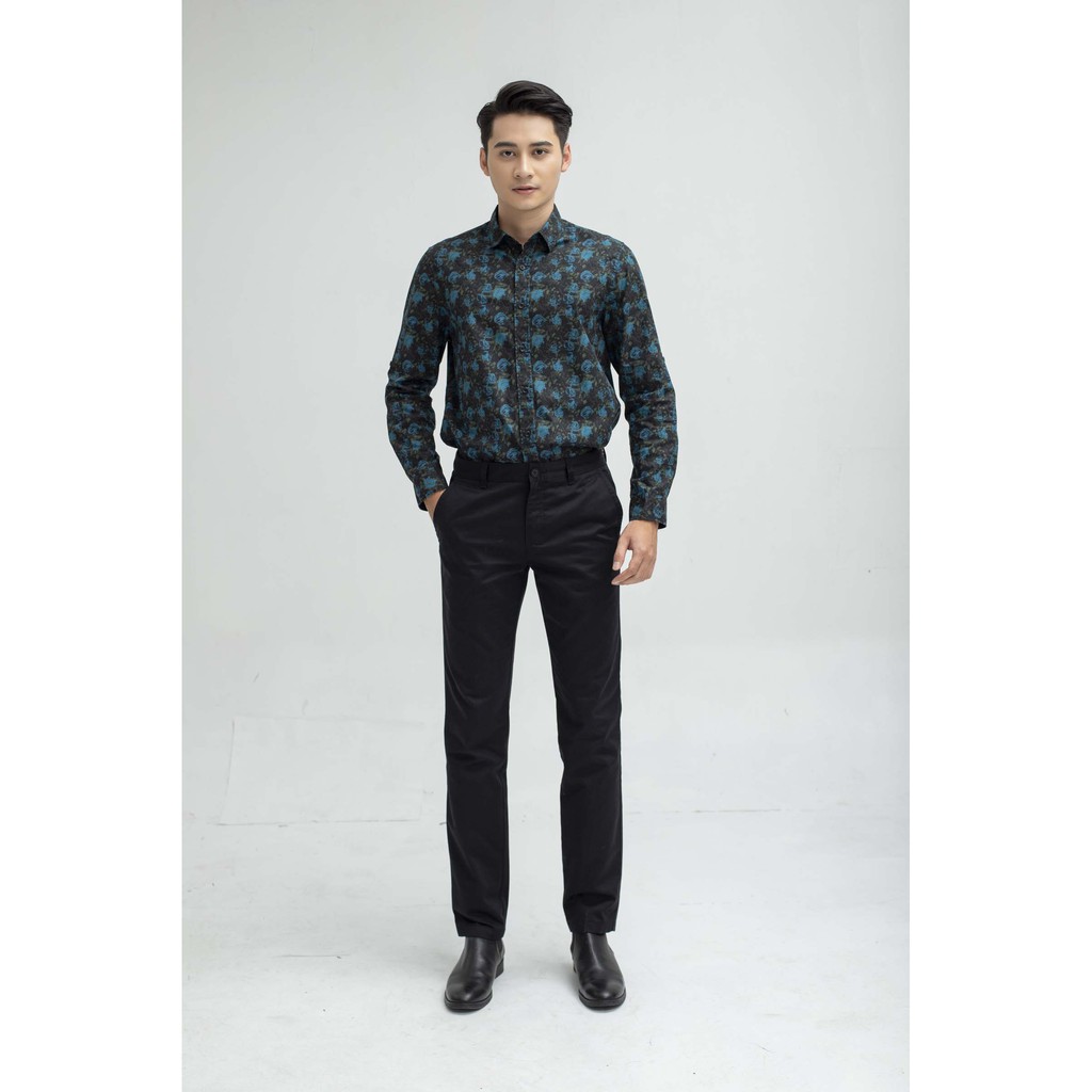 Áo sơ mi nam Aristino họa tiết hoa hồng trẻ trung, thời thượng - ALSM2609