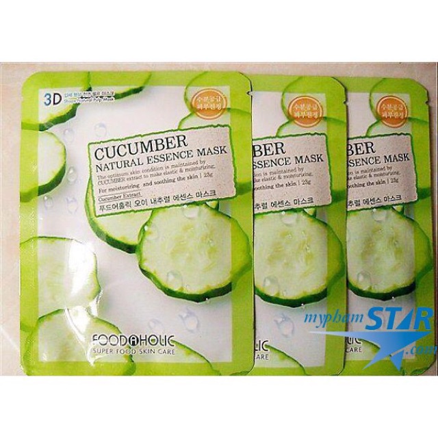 Mặt Nạ Dưỡng Da 3D Foodaholic Hàn 10 Miếng | Thế Giới Skin Care